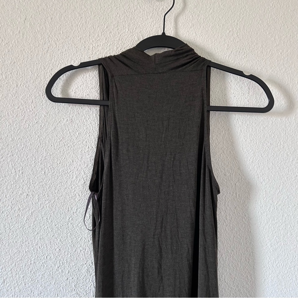 Donna Karen New York Black Label Women’s Dress Medium Brown Asymmetrical - Picture 9 of 12